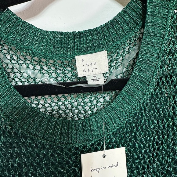 Green Openwork Midi Tank Dress - Picture 6 of 8